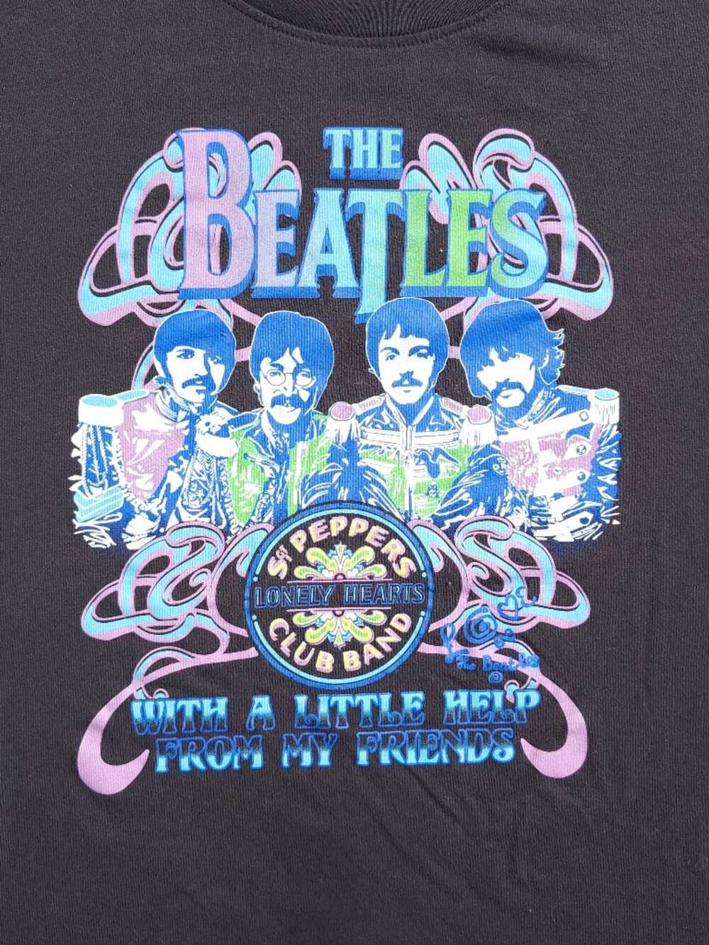 The beatles sgt. pepper's lonely hearts club band Tshirt Size XL NEON Look